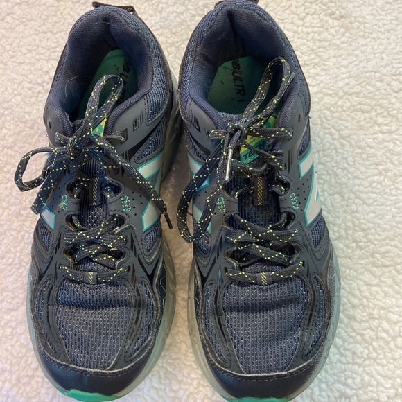 New Balance 510v3 All Terrain Athletic Sneaker Grey Teal Trail Runner Preowned - Picture 2 of 13